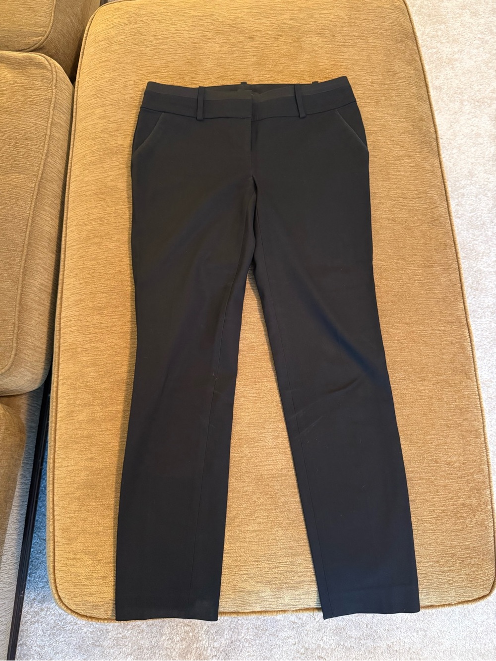 Ann Taylor Black Straight-Leg Dress Pants